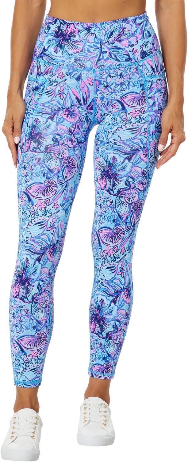 

Брюки South Beach High Rise Mid Lilly Pulitzer, цвет Breakwater Blue Shells N Bells
