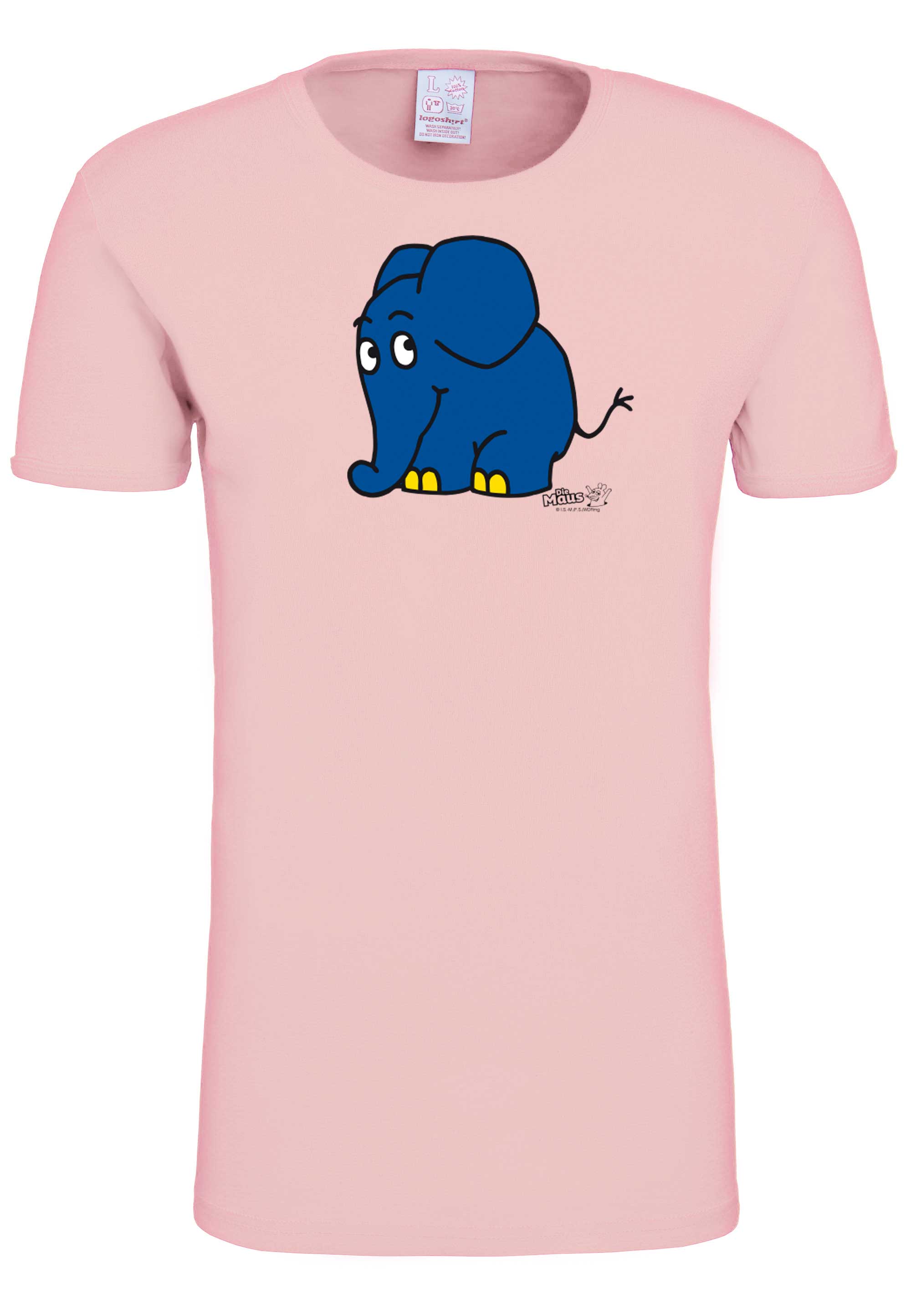 Футболка Logoshirt Sendung mit der Maus Elefant, цвет hellrosa