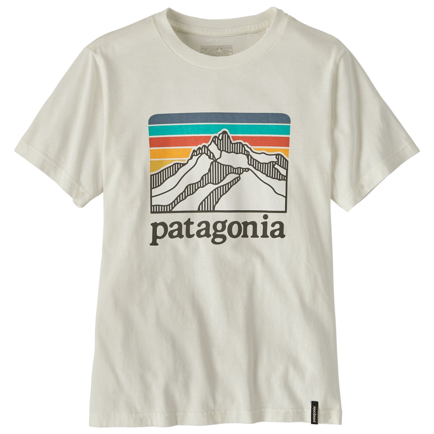 Футболка Patagonia Kid's Graphic, цвет Line Logo Ridge/Birch White