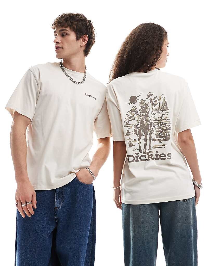 

Dickies – Absarokee – Белоснежная футболка с принтом родео на спине