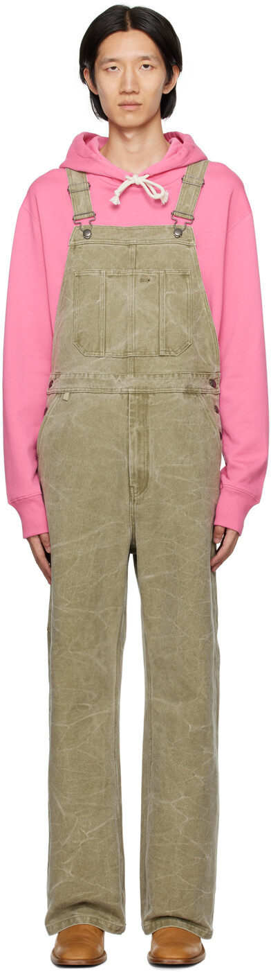 

Комбинезон цвета хаки с нашивками Acne Studios