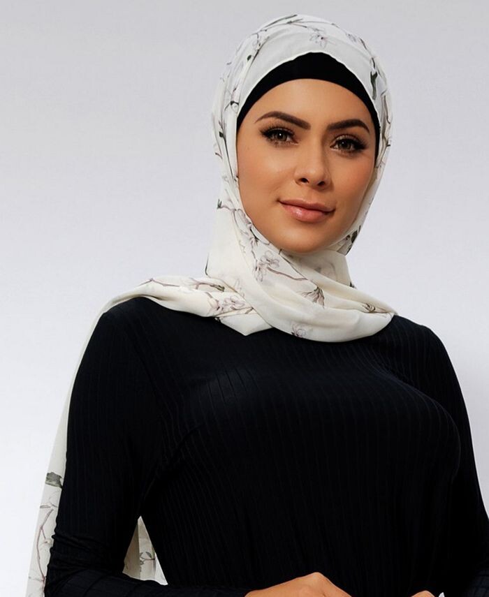

Женский шифоновый хиджаб с виноградным принтом Urban Modesty, тан/бежевый