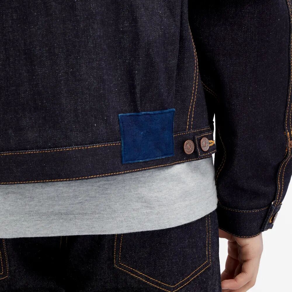 

Visvim 101 Нестиранная джинсовая куртка, синий
