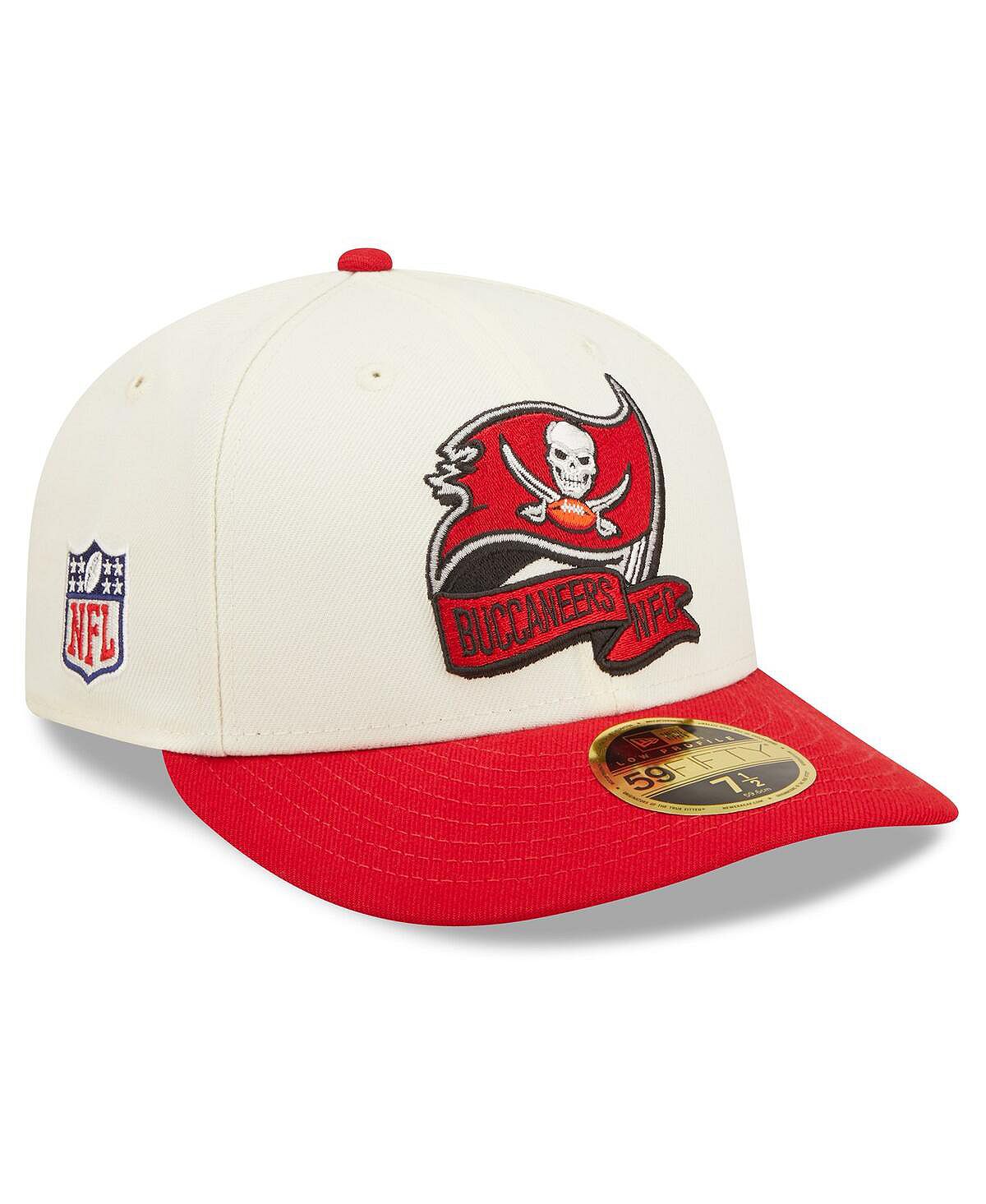 

Мужская кремовая, красная кепка Tampa Bay Buccaneers 2022 Sideline Low Profile 59FIFTY New Era