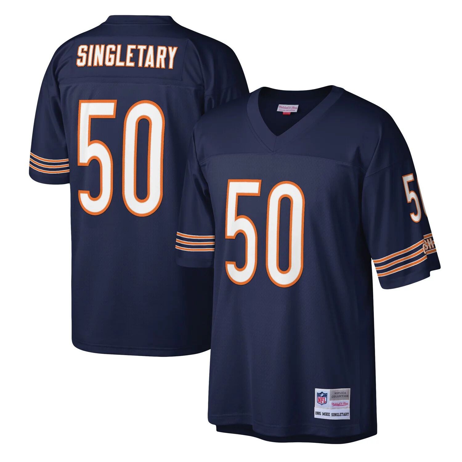 

Мужская футболка Mitchell & Ness Mike Singletary темно-синего цвета Chicago Bears Legacy Replica Джерси, Синий