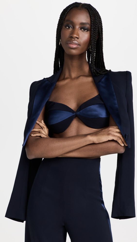 

Блуза Sergio Hudson Midnight Bralette, полночь