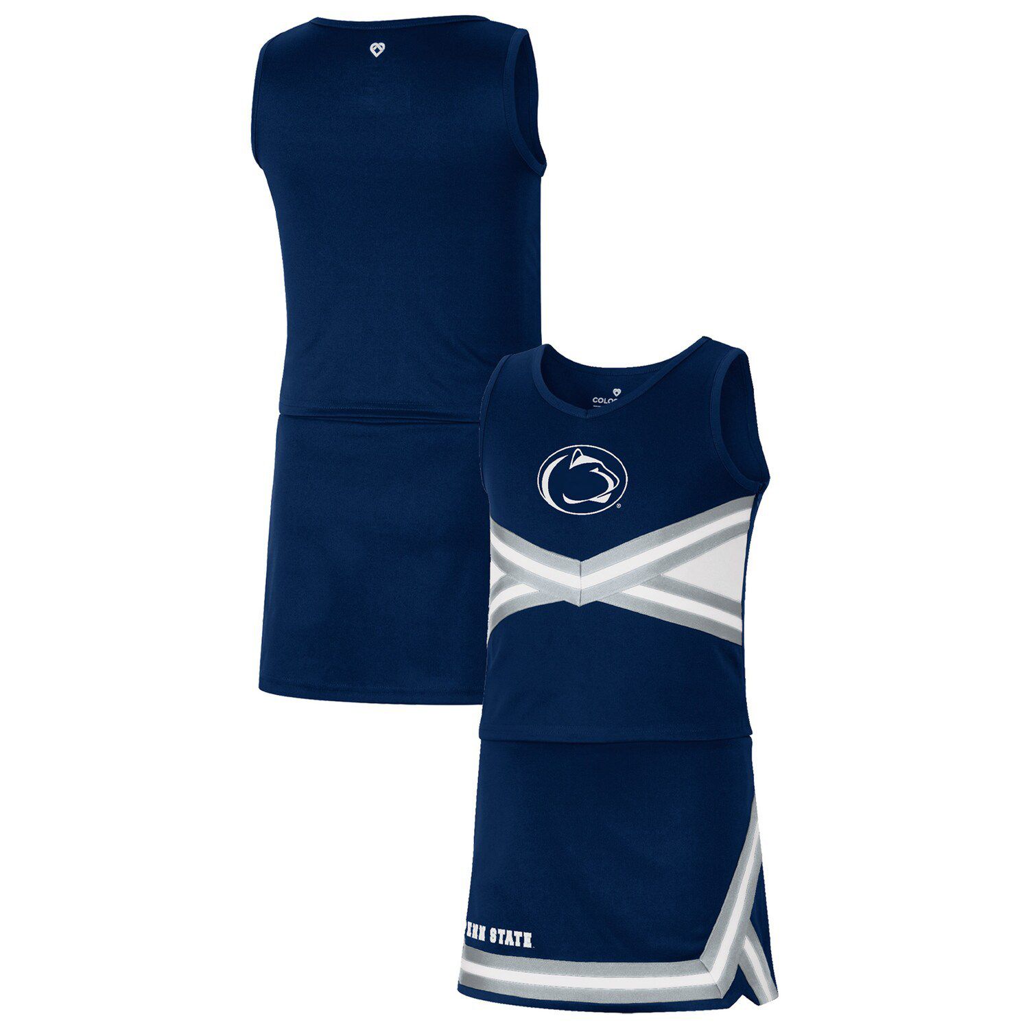 

Набор для девочек-молодежи Colosseum Navy Penn State Nittany Lions Carousel Cheerleader Set Colosseum