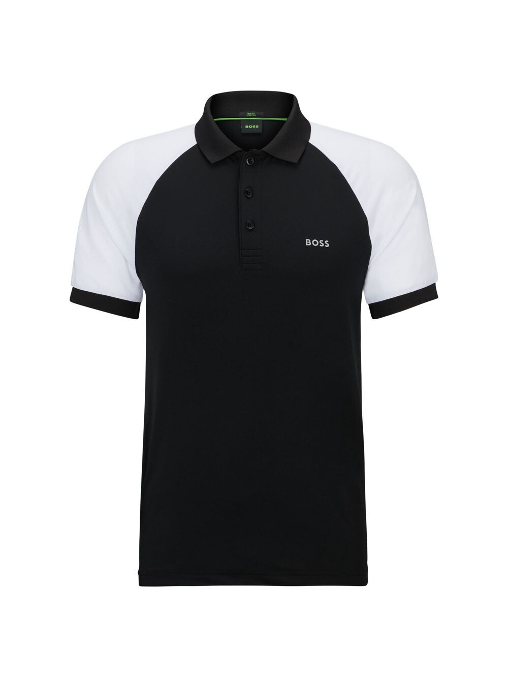 

Рубашка поло Performance-Stretch Slim Fit с цветными блоками BOSS, черный