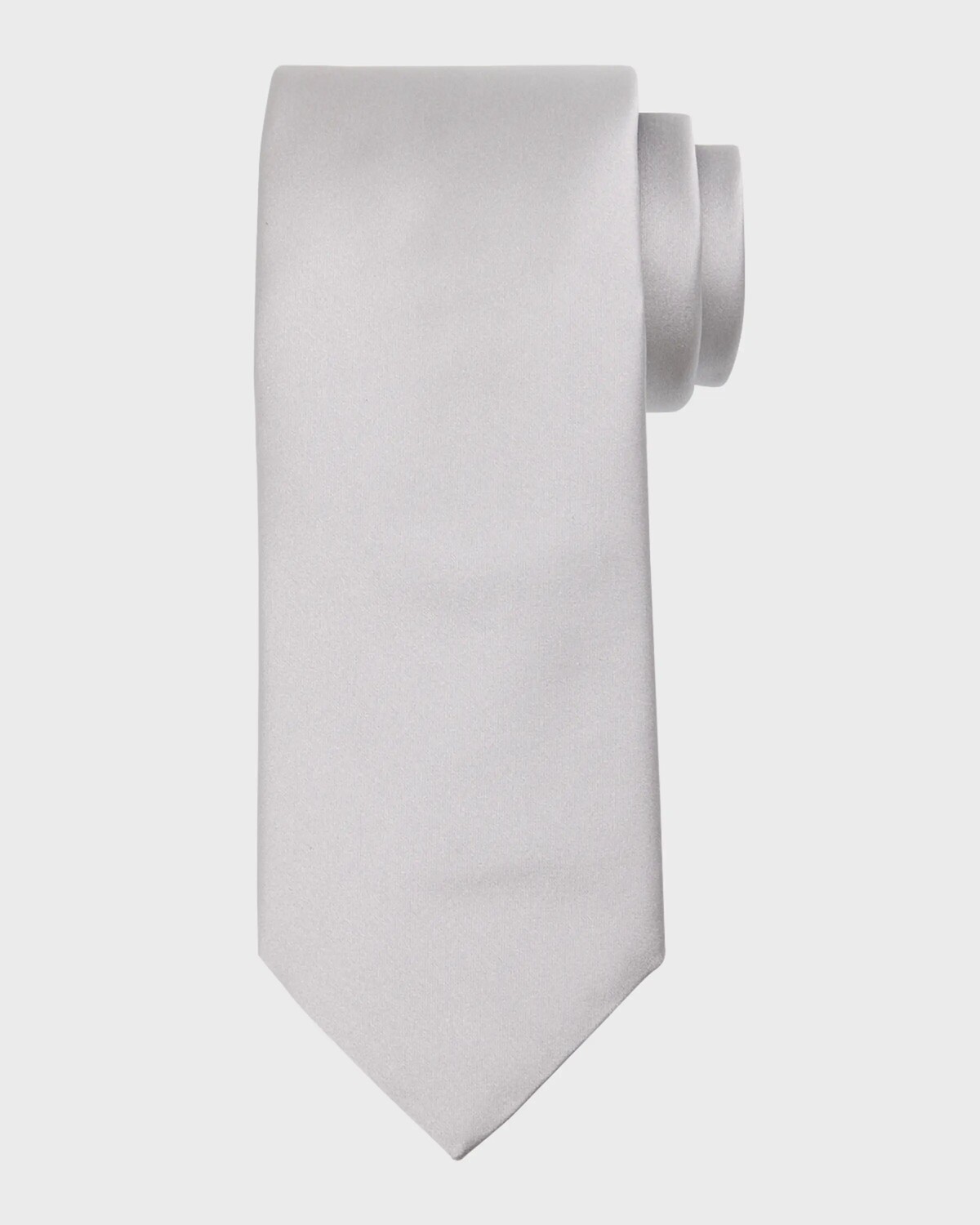 

Мужской атласный шелковый галстук Canali, цвет Grey
