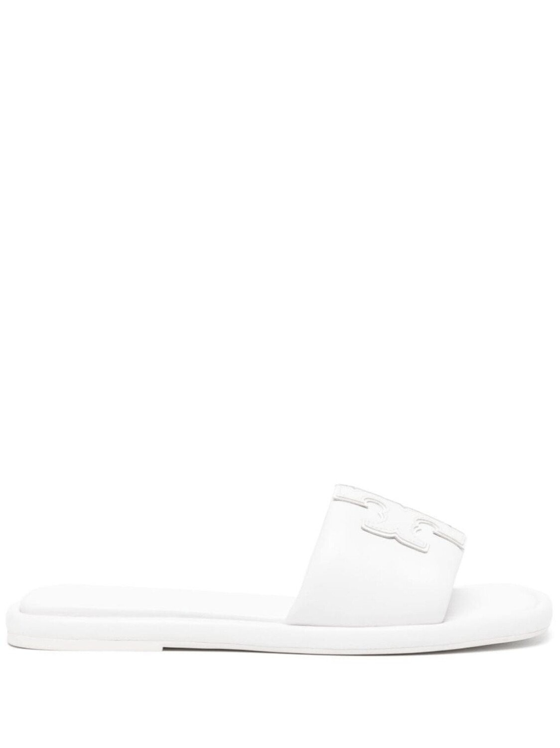 

Tory Burch шлепанцы с логотипом Double T, белый