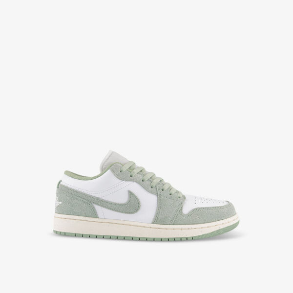 

Кроссовки Air Jordan 1 Low с кожаными вставками и низким верхом Jordan, белый