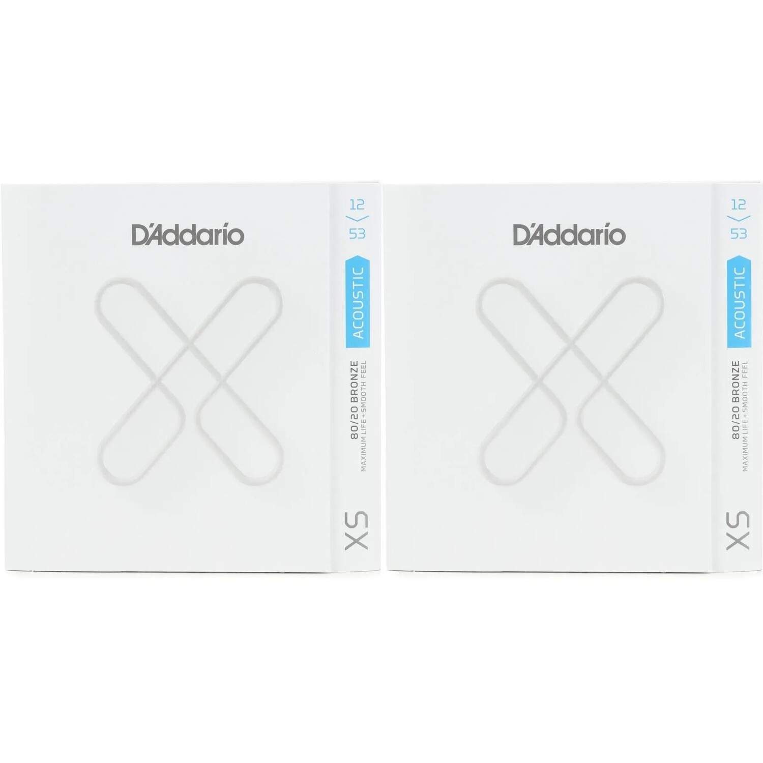 

Новые струны для акустической гитары D'Addario XSABR1253 XS 80/20 Bronze — .012-.053 Light (2 шт.)