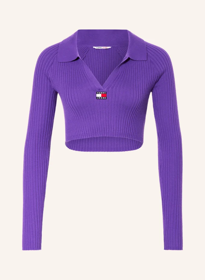 

Укороченный длинный рукав Tommy Jeans, фиолетовый