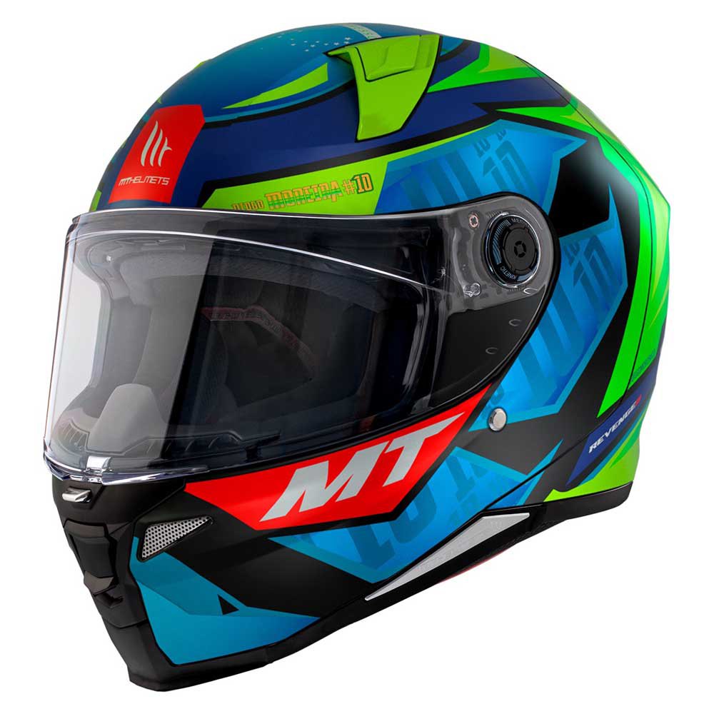 Шлем полнолицевой MT Helmets Revenge II S Moreira, разноцветный