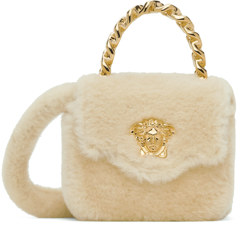 

Миниатюрная сумка из овчины Off-White La Medusa Versace