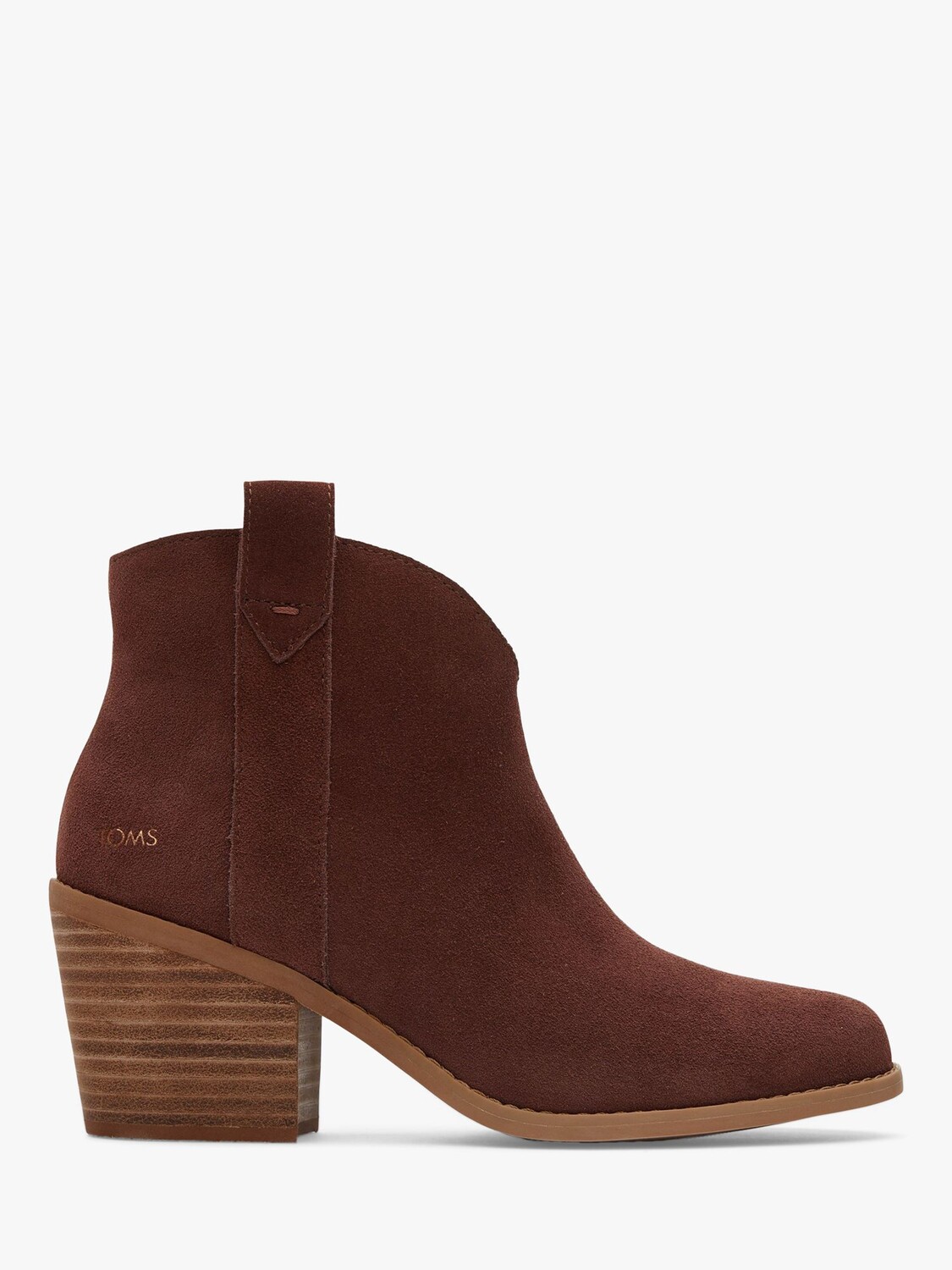 

Замшевые ботильоны TOMS Constance, каштановый
