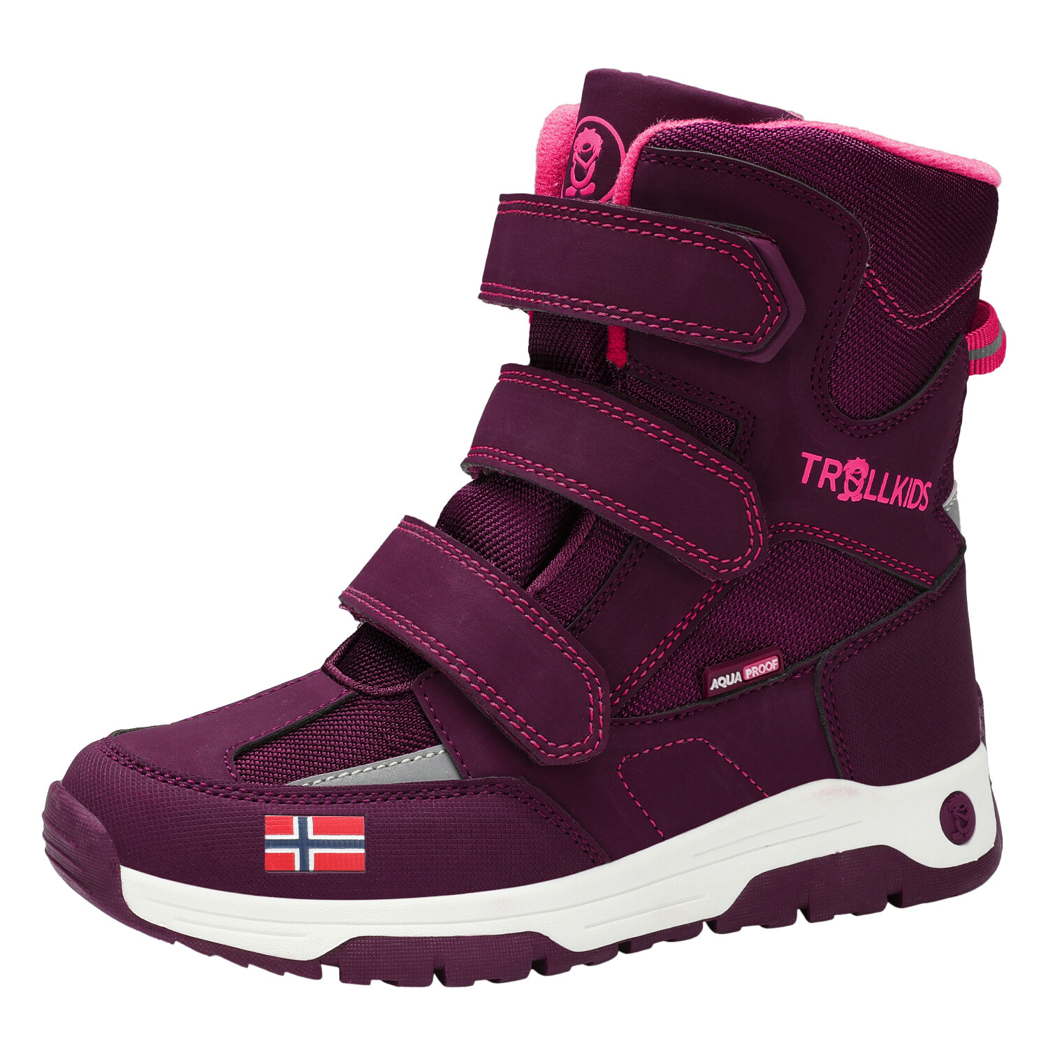 

Кроссовки Trollkids Winterschuhe Lofoten, цвет Burgunderrot/Helles Kirschrot