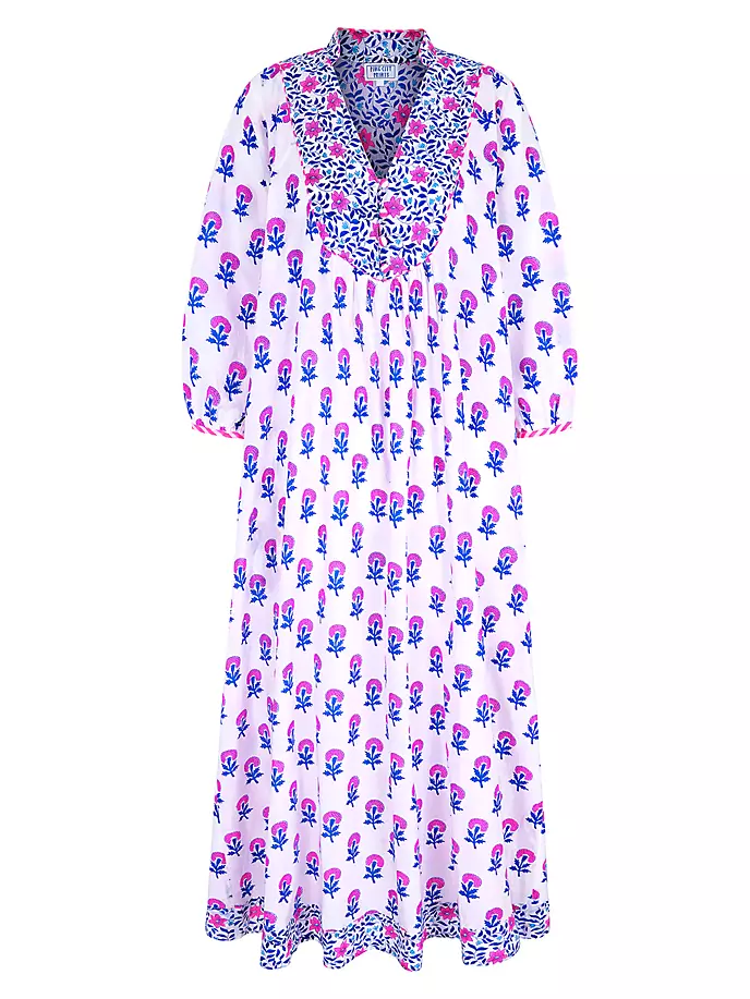

Кэсси Кафтан Pink City Prints, цвет neon iris