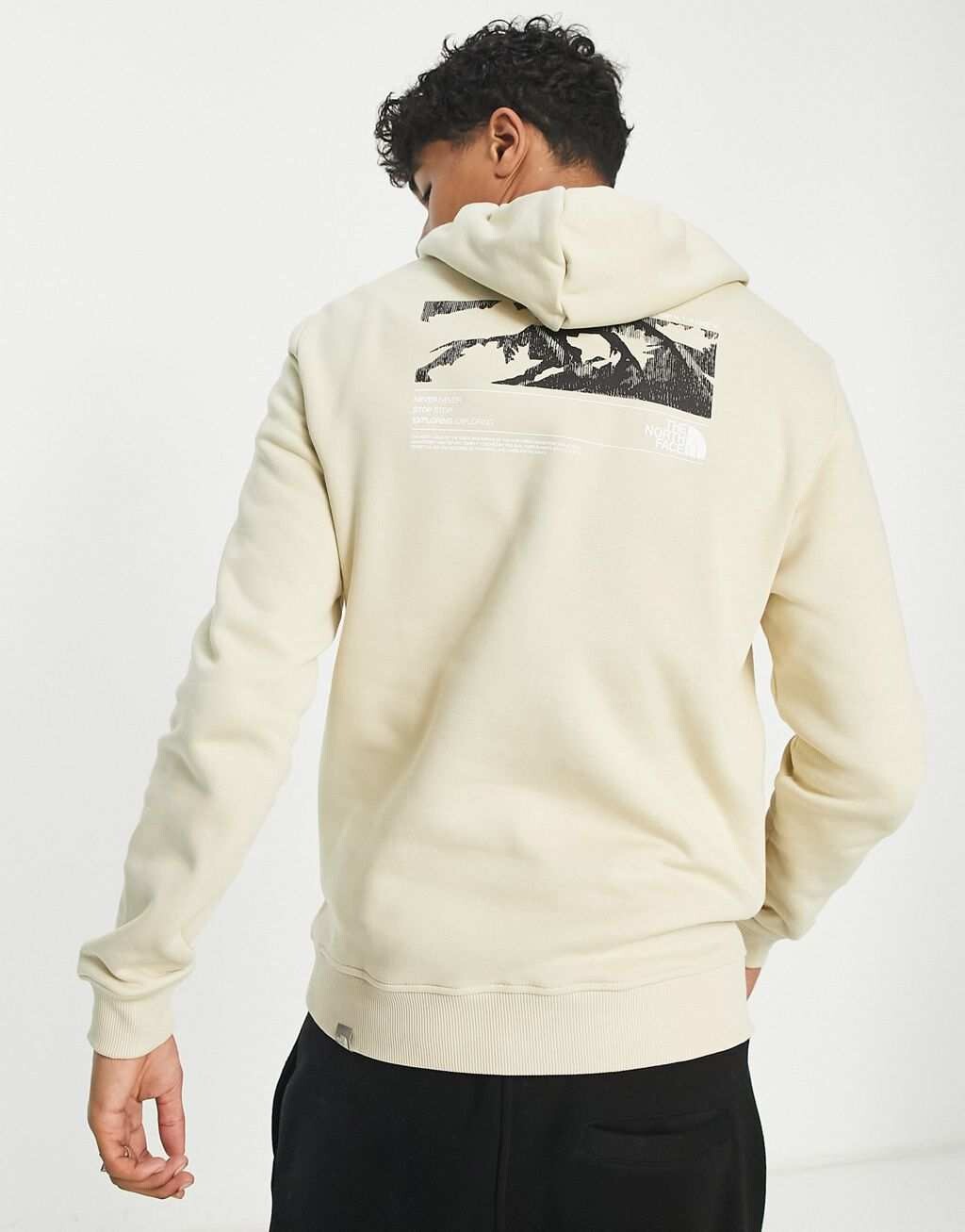 

Худи с принтом на спине The North Face Coordiantes