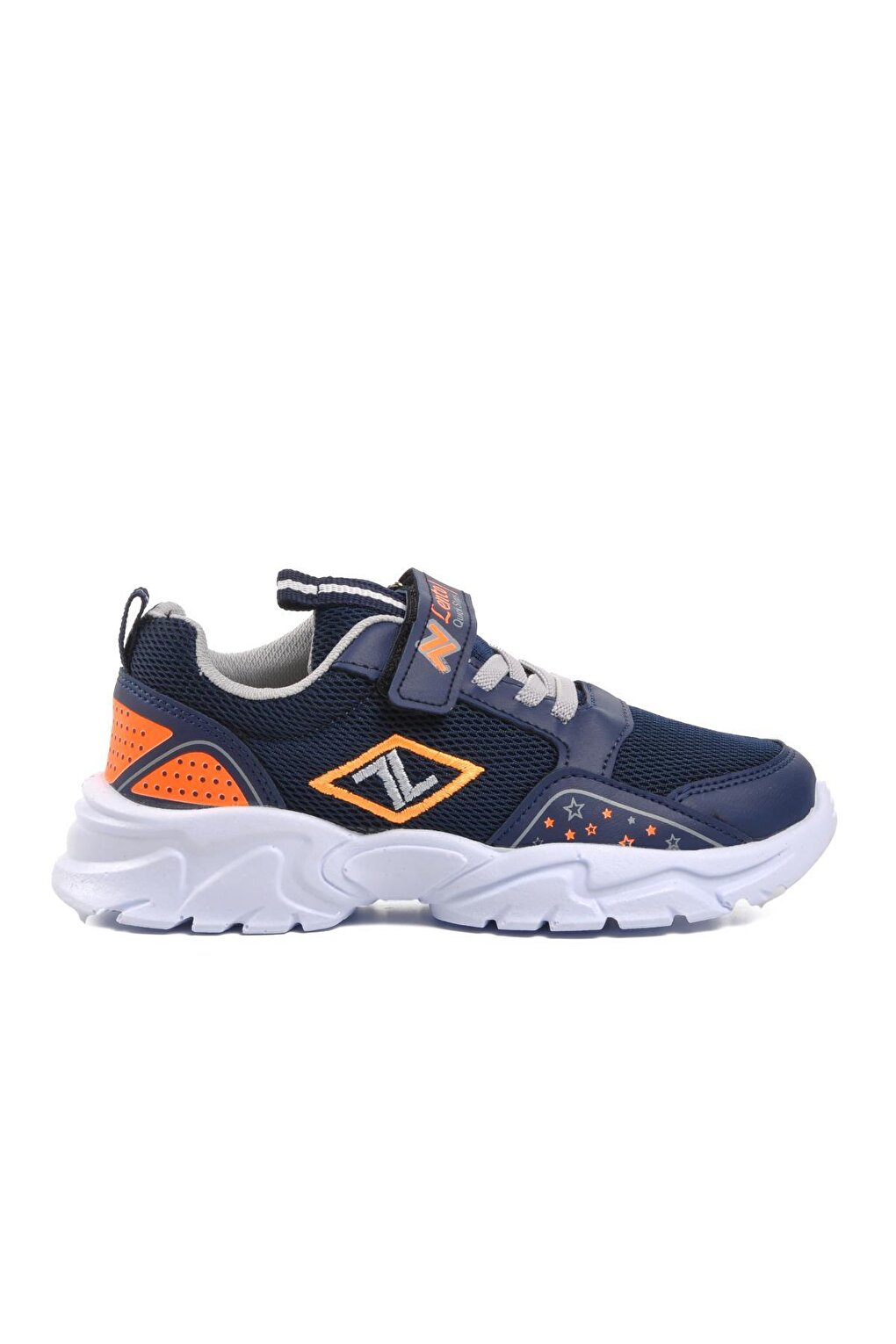 цена 002-F Детская спортивная обувь унисекс темно-сине-оранжевая Ayakmod