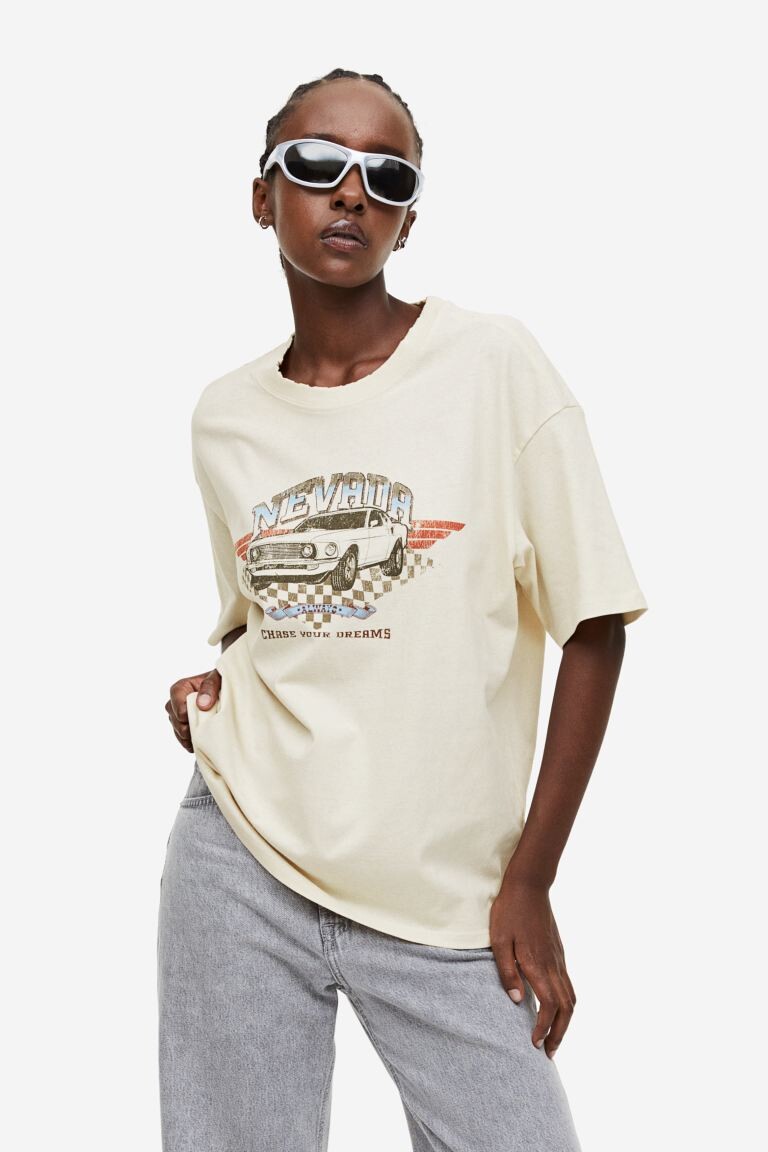 

Футболка оверсайз с принтом H&M