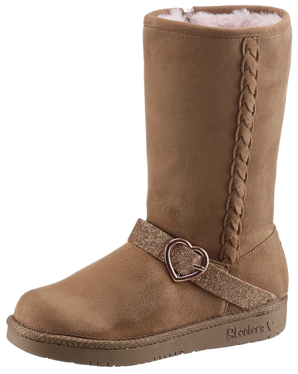 

Skechers Детские зимние ботинки на молнии Skechers Kids, коричневый