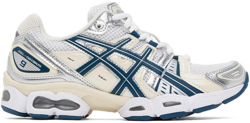 

Кроссовки Gel-Nimbus 9 белого и индиго Asics
