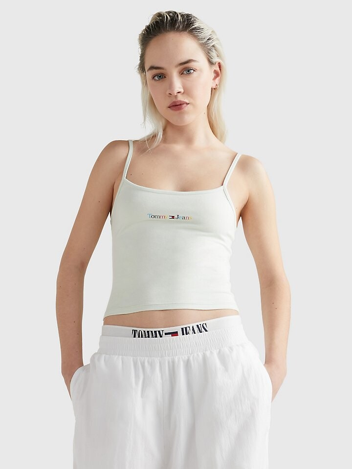

Майка с цветным логотипом и ремешками Tommy Jeans