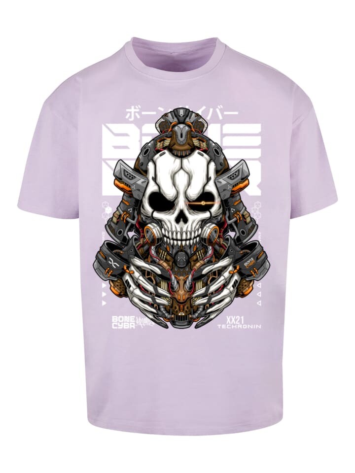 

Футболка F4NT4STIC Bone Cyber Techronin CYBERPUNK STYLES, цвет lilac