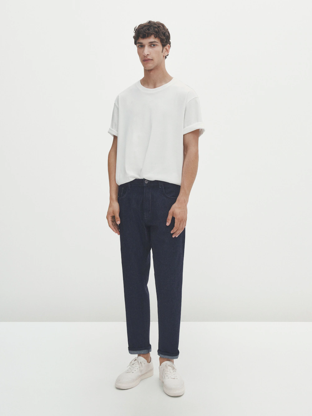 

Джинсы облегающего облегающего кроя Massimo Dutti, индиго