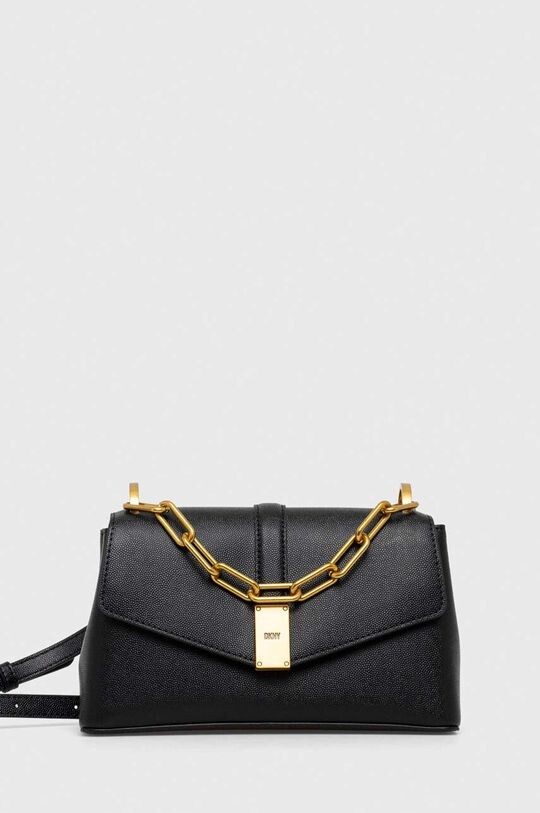 

Кожаная сумочка DKNY, черный