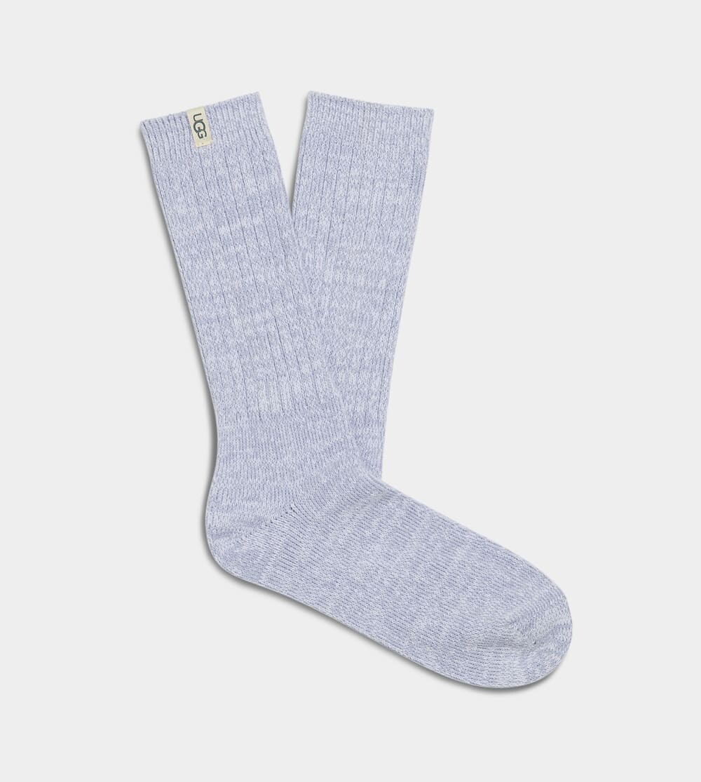 

Носки Rib Knit Slouchy Crew Sock UGG, синий