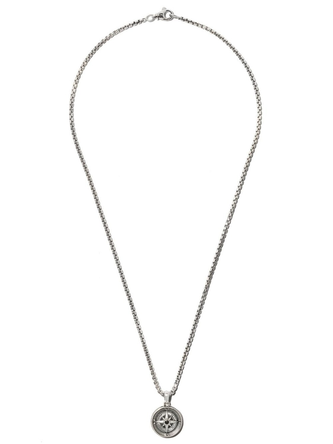 

Серебряная подвеска Maritime Compass с бриллиантами David Yurman, серебряный