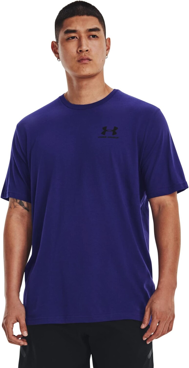 

Sportstyle Левая грудь с коротким рукавом Under Armour, цвет Sonar Blue/Black/Black