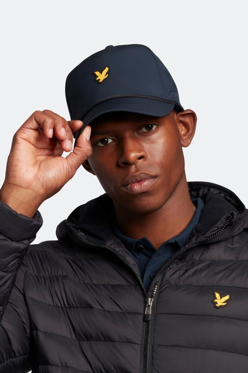 

Синяя водолазка Lyle & Scott, синий