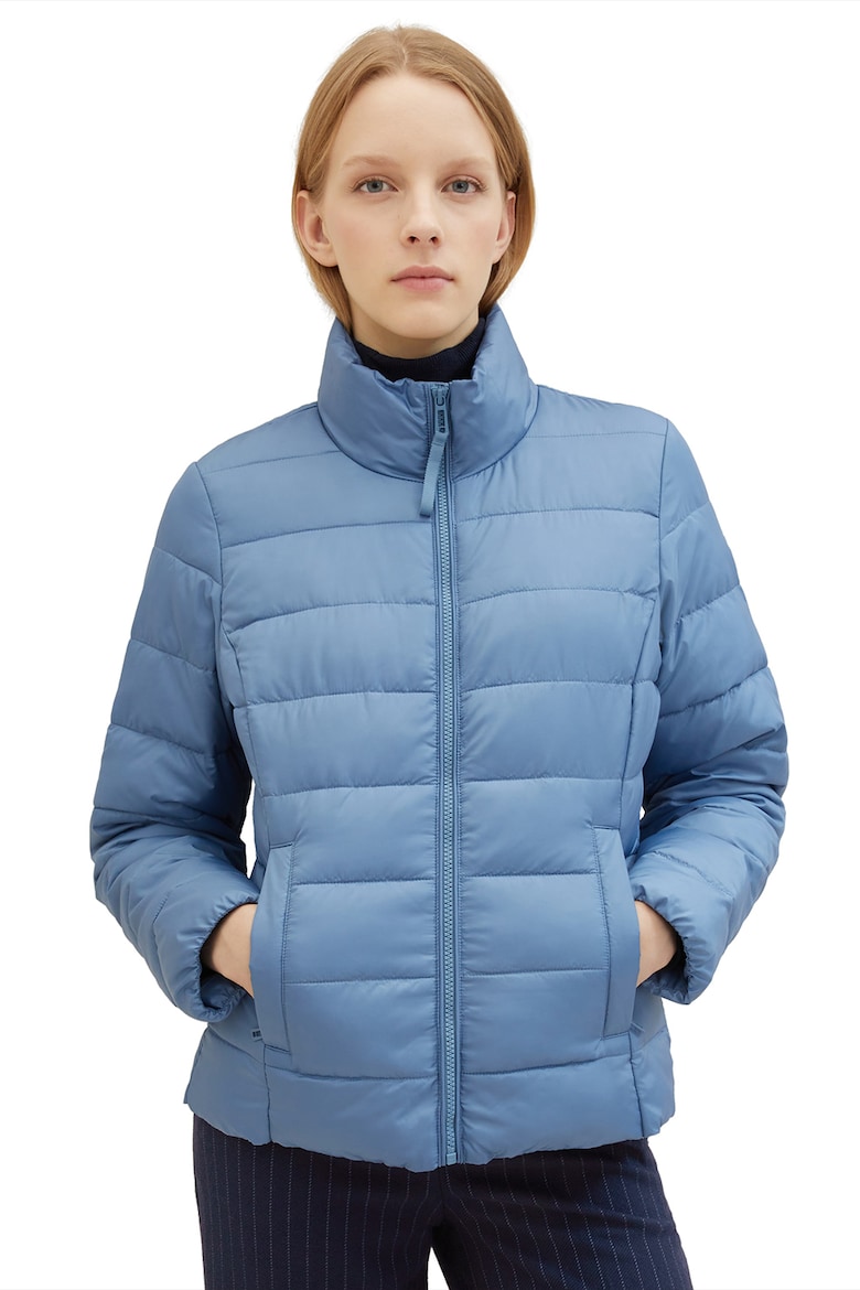 Утепленная зимняя куртка со стеганой отделкой Tom Tailor, синий