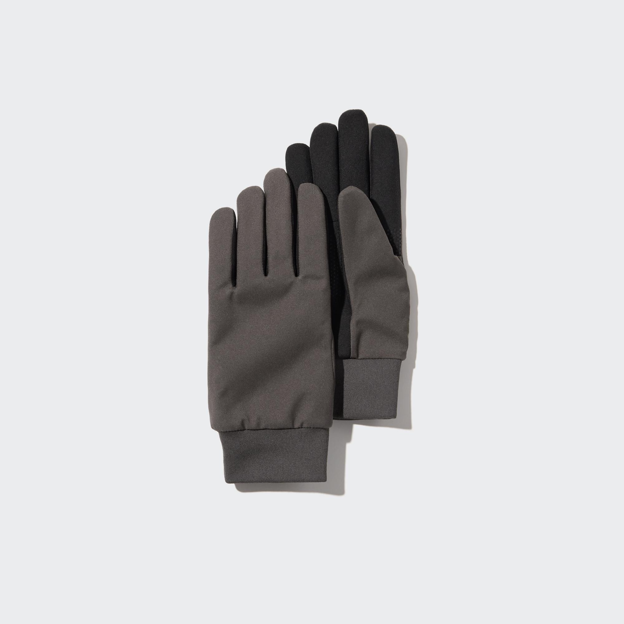 Перчатки для сенсорного экрана Uniqlo, темно-серый перчатки uniqlo серый