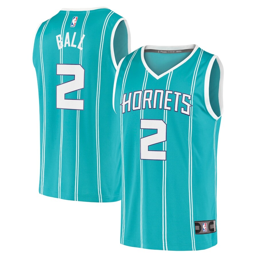 

Джерси Fanatics Branded Charlotte Hornets, бирюзовый