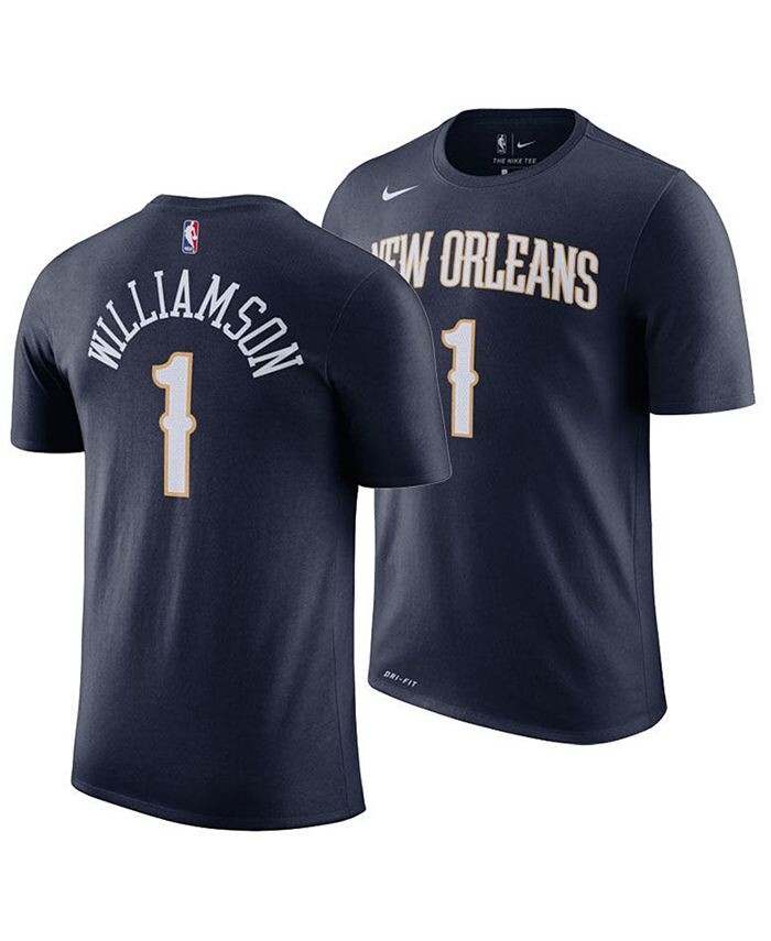 

Мужская футболка Zion Williamson Navy New Orleans Pelicans 2019,2020 Название и ампер; Футболка Number Performance Nike, синий