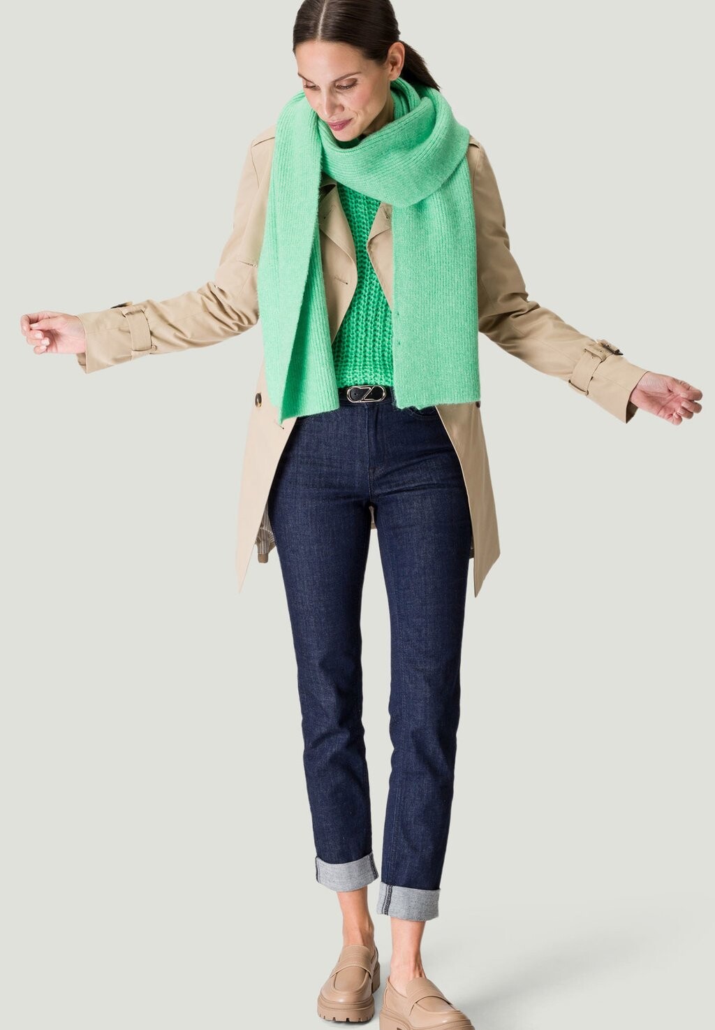 

Шарф MIT DETAILS zero, цвет bright green melange