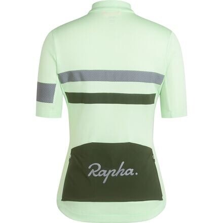 

Бревет Джерси - женские Rapha, цвет Mint Green/Deep Olive Green