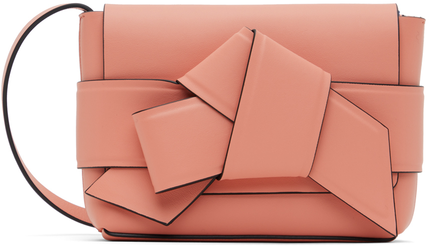 Розовая мини-сумка Musubi , цвет Salmon pink Acne Studios