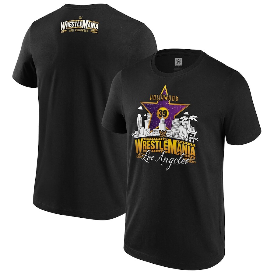

Футболка с коротким рукавом WWE Authentic Wrestlemania, черный