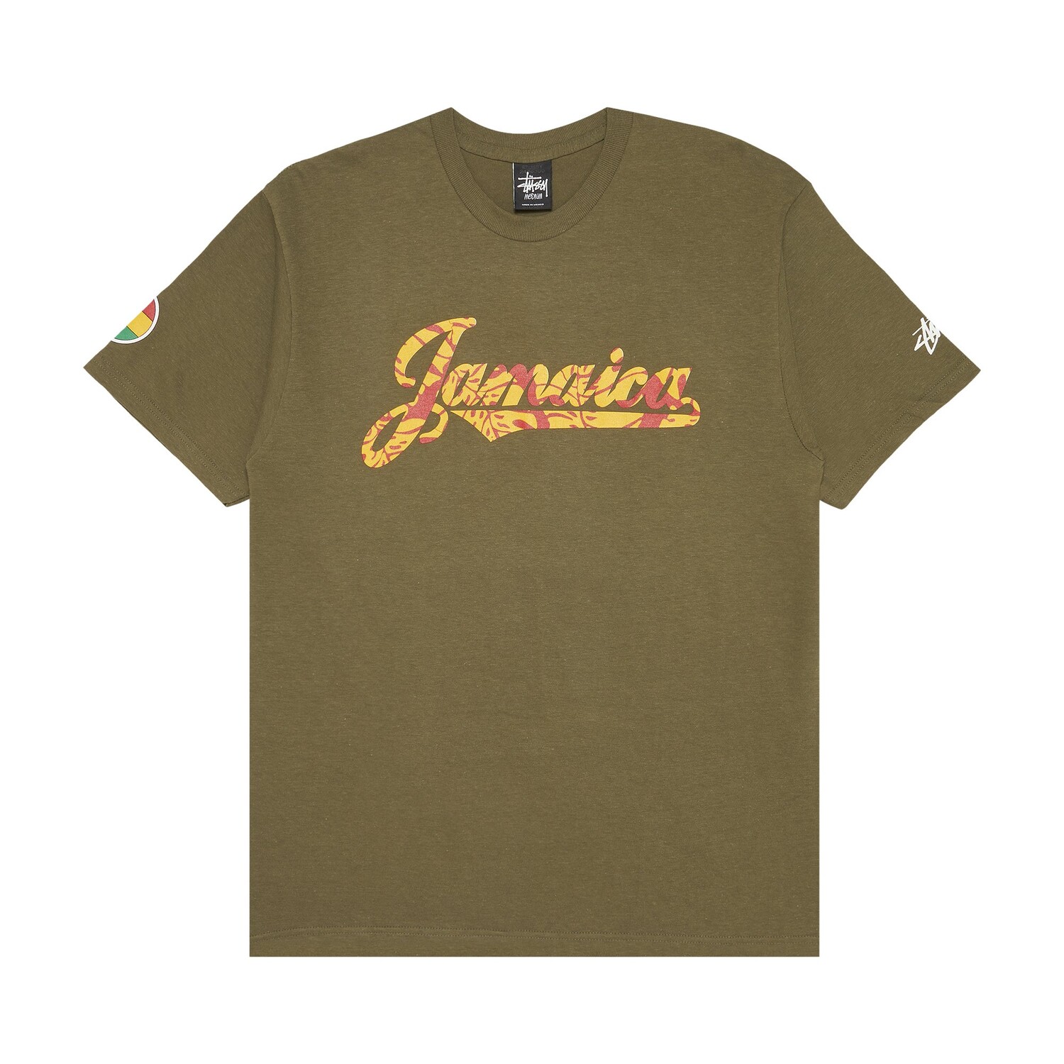 

Футболка Stussy Jamaica, темно-зеленая, Зеленый