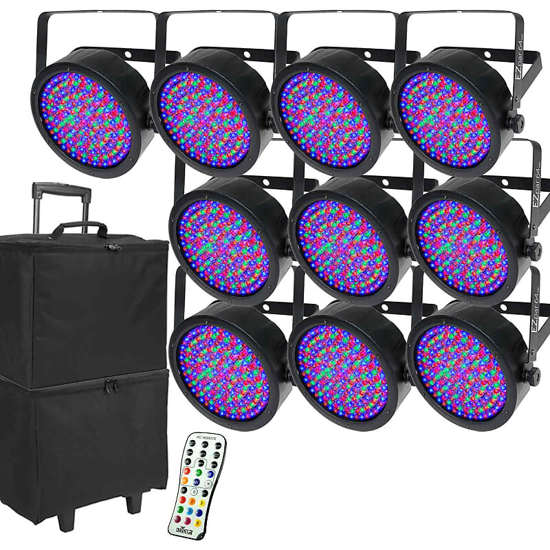 

Прожектор Chauvet Chauvet DJ EZPar 64 RGBA LED Wireless Battery Wash Light 10 Pack + Bags
