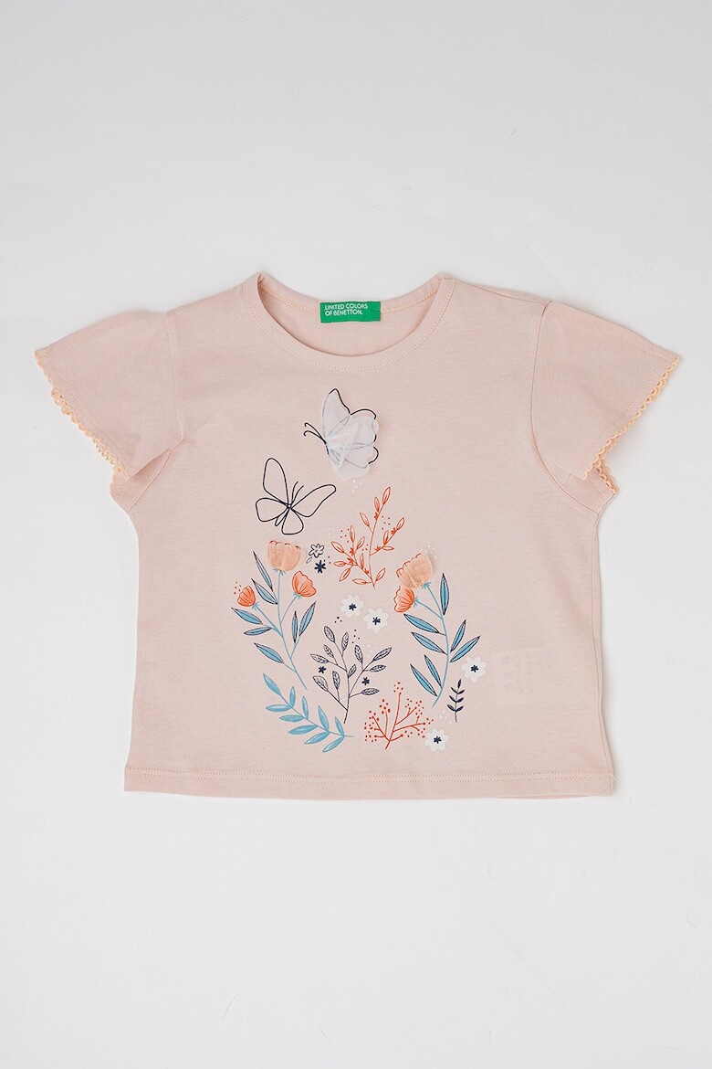 

Футболка с фигурным рисунком United Colors Of Benetton, бежевый