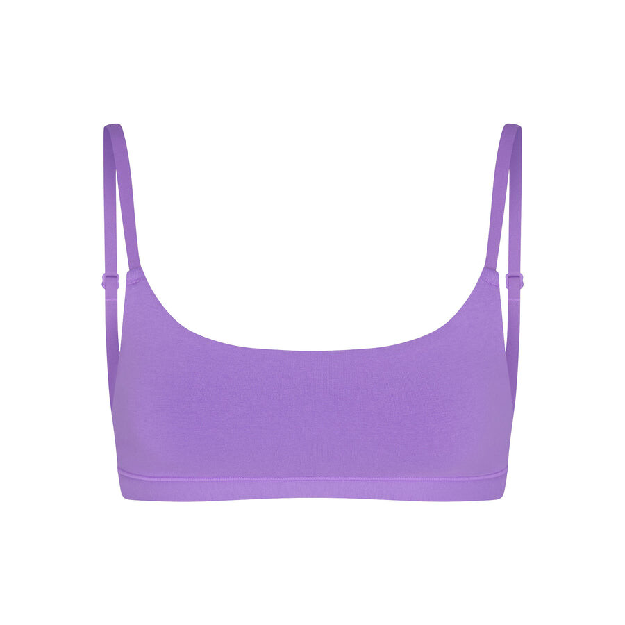 

Бюстгальтер scoop SKIMS Cotton Jersey, цвет Ultra Violet