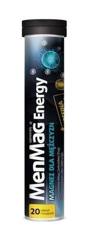 Шипучие таблетки MenMag Energy , 20 шт таблетки шипучие vitrum energy 60 шт
