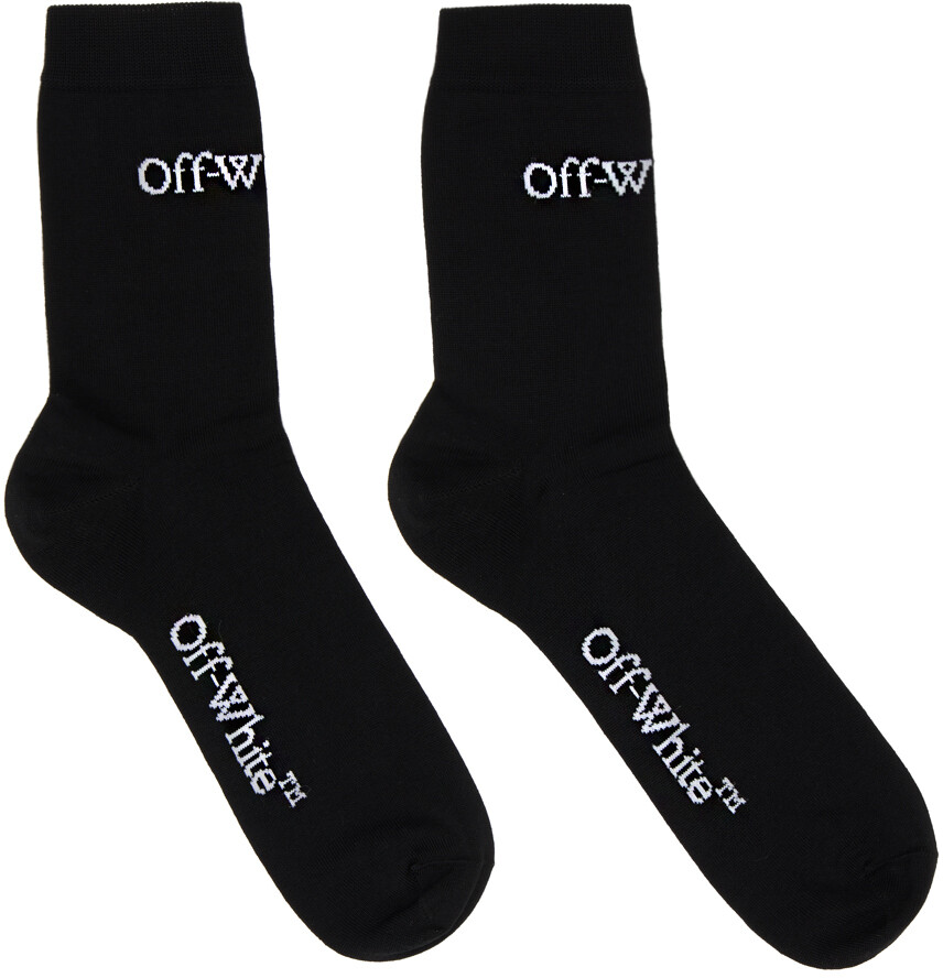 

Черные носки с маленьким логотипом Off-White