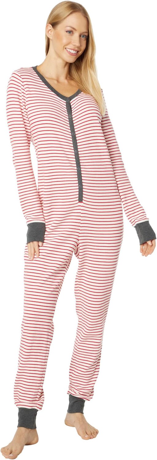 

Мини-вафельный цельный L.L.Bean, цвет Nautical Red Stripe